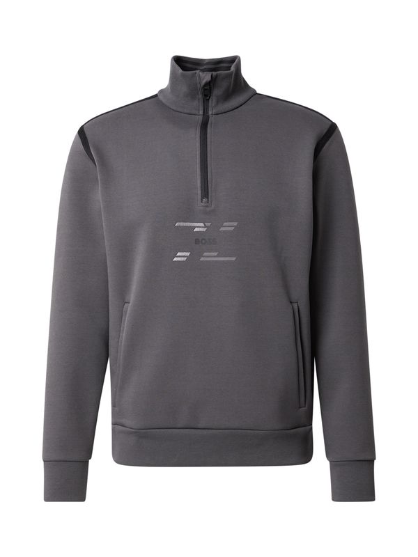 BOSS BOSS Sweater majica  siva / svijetlosiva / crna