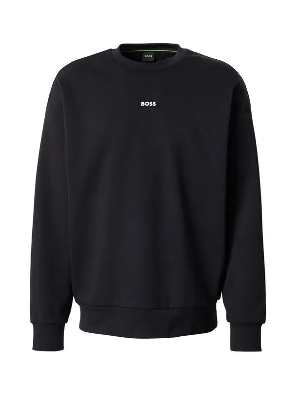 BOSS BOSS Sweater majica 'Stenson'  crna / bijela