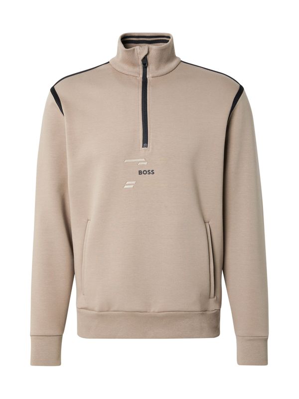 BOSS BOSS Sweater majica  svijetlozelena / crna