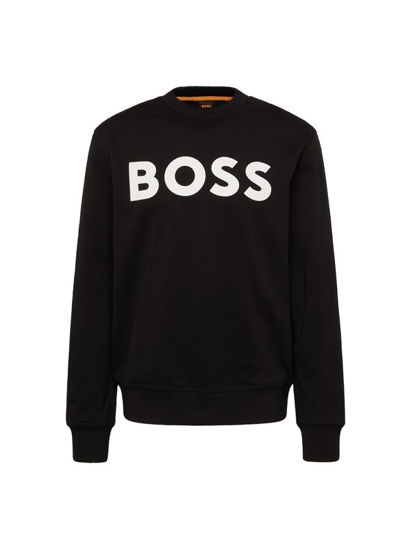 BOSS BOSS Sweater majica 'WeBasic'  crna / bijela