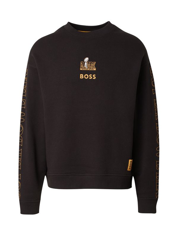 BOSS BOSS Sweater majica 'White_NFL'  narančasta / crna