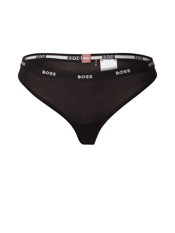 Boss BOSS Tanga gaćice  crna / prljavo bijela