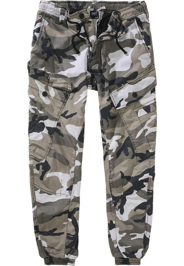 Brandit Brandit Cargo hlače 'Ray'  pastelno plava / taupe siva / crna / bijela