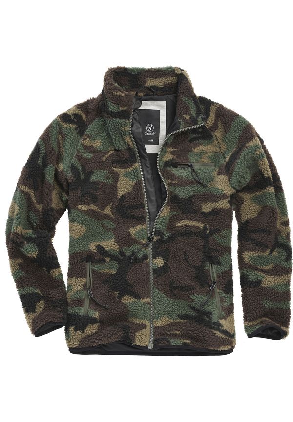 Brandit Brandit Flis jakna  bež / tamno smeđa / kaki / crna