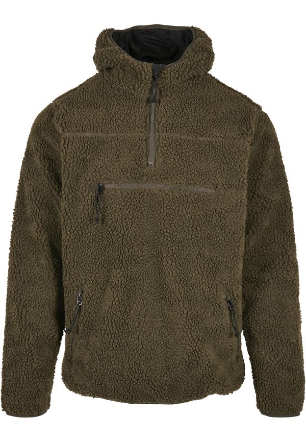 Brandit Brandit Flis jakna 'Teddyfleece Worker'  maslinasta