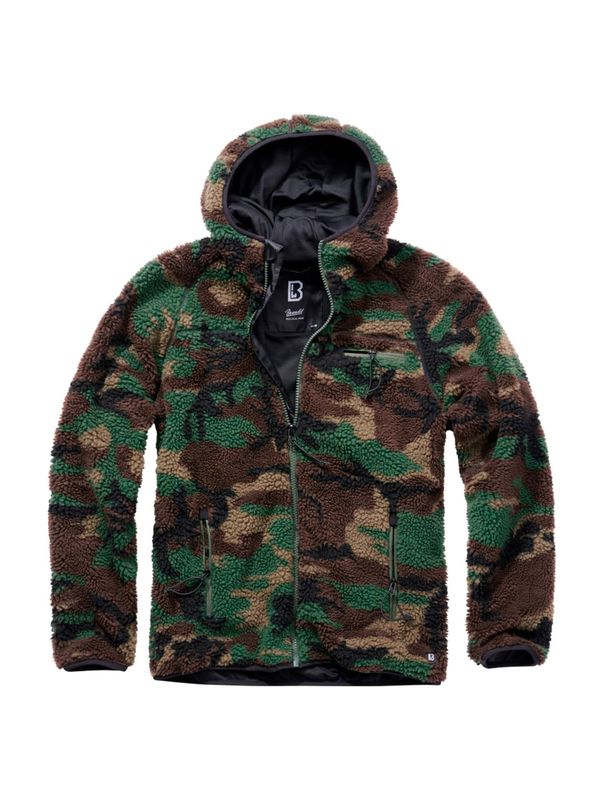 Brandit Brandit Flis jakna  toplo smeđa / smeđa / zelena