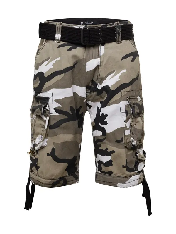 Brandit Brandit Hlače 'Savage Vintage'  dimno siva / bež siva / tamo siva / bijela