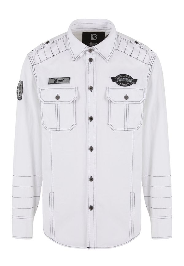 Brandit Brandit Košulja 'Luis'  crna / bijela