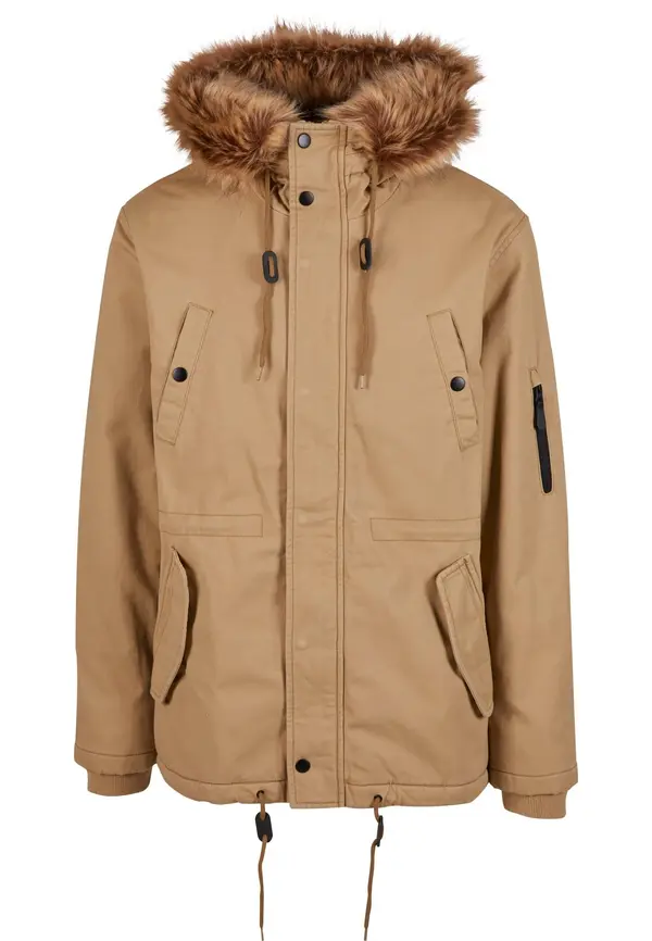 Brandit Brandit Lagana parka 'Fish Tail'  čokolada / svijetlosmeđa / crna