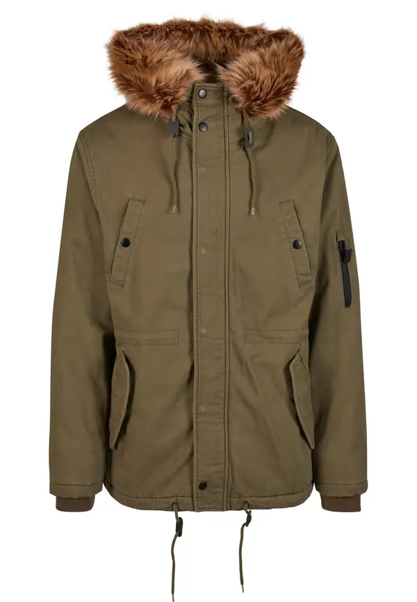 Brandit Brandit Lagana parka 'Fish Tail'  smeđa / kaki