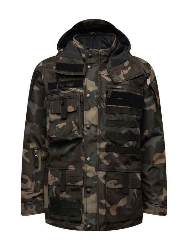 Brandit Brandit Prijelazna jakna  tamno smeđa / kameno siva / kaki / tamno zelena