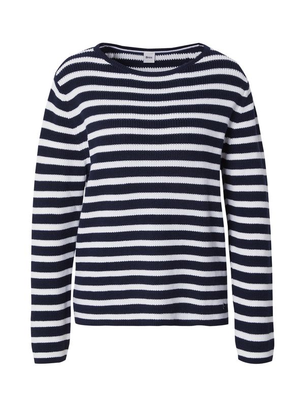 BRAX BRAX Pulover 'LESLEY'  mornarsko plava / bijela