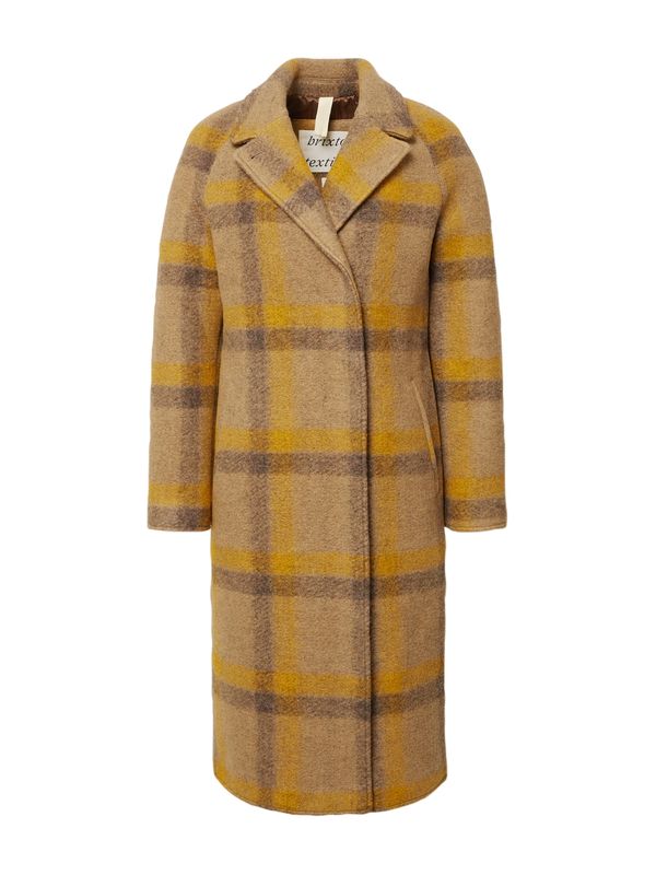 Brixtol Textiles Brixtol Textiles Prijelazni kaput 'Deb'  bež / smeđa melange / senf