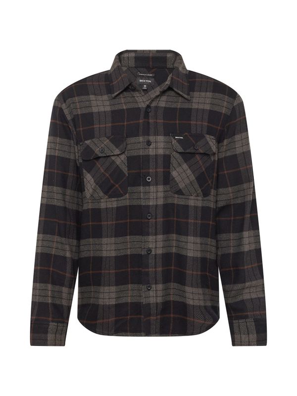 Brixton Brixton Košulja 'BOWERY'  smeđa / svijetlosmeđa / crna