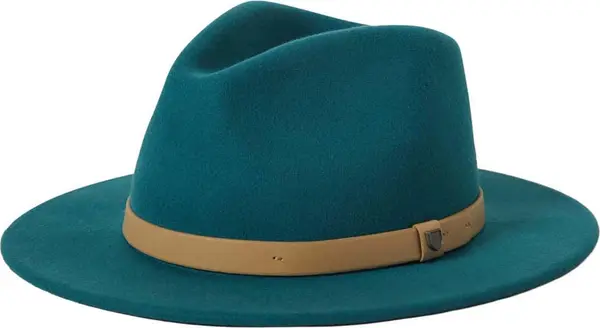 Brixton Brixton Šešir 'MESSER FEDORA'  boja devine dlake (camel) / cijan plava