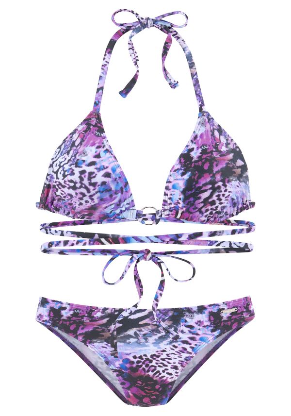 BRUNO BANANI BRUNO BANANI Bikini  azur / antracit siva / ljubičasta / ljubičasto crvena