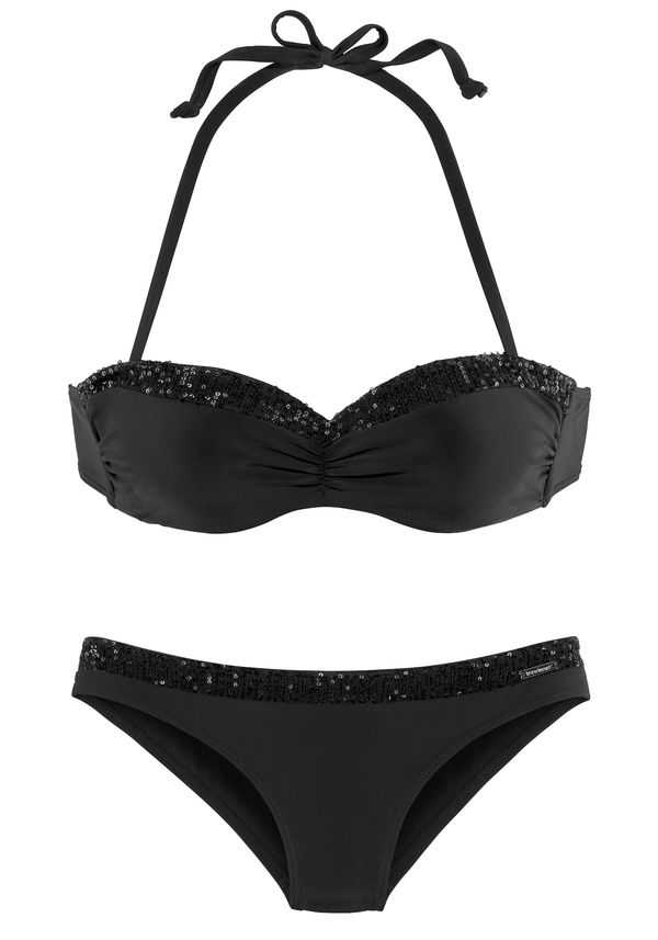BRUNO BANANI BRUNO BANANI Bikini  crna / srebro