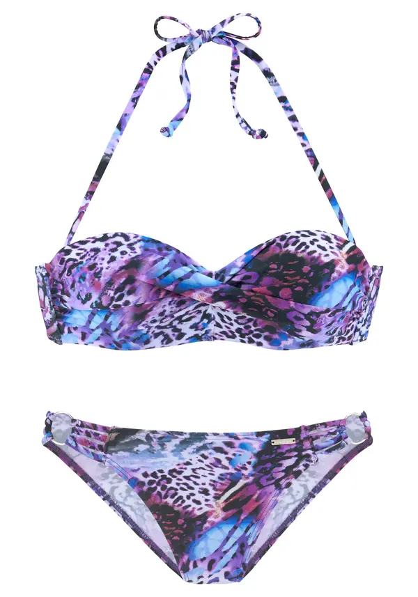 Bruno Banani Bruno Banani Bikini  šljiva / lila / crna / bijela
