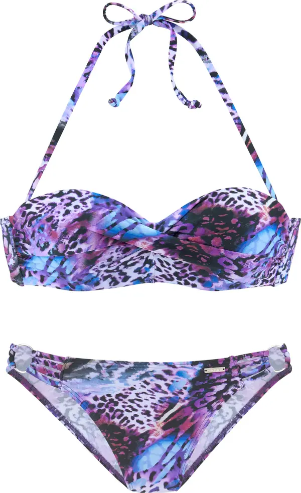 Bruno Banani Bruno Banani Bikini  šljiva / lila / crna / bijela