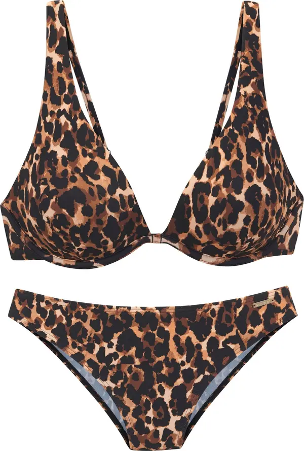 Bruno Banani Bruno Banani Bikini  svijetlobež / zeleno smeđa / crna