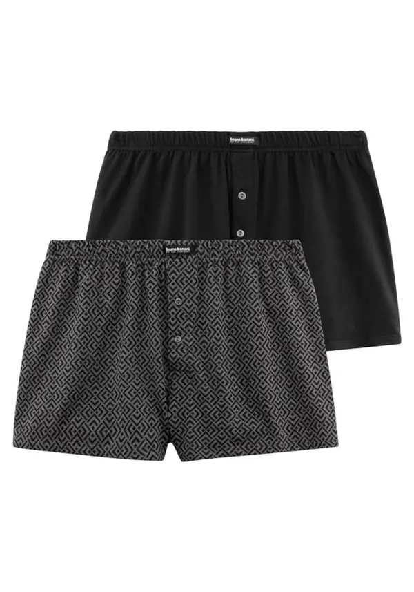 Bruno Banani Bruno Banani Bokserice  siva / crna