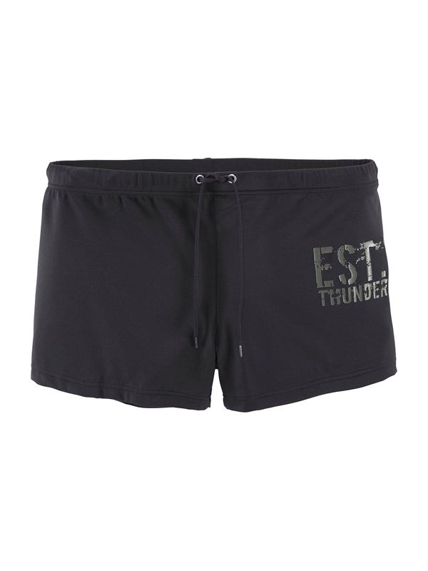 BRUNO BANANI BRUNO BANANI Kupaće hlače 'Est'  grafit siva / crna