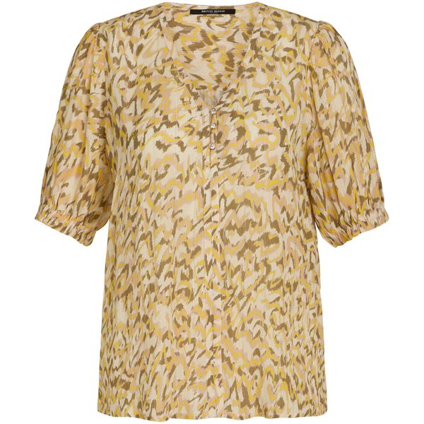 BRUUNS BAZAAR BRUUNS BAZAAR Bluza 'Hassel'  med / svijetložuta / maslinasta / marelica