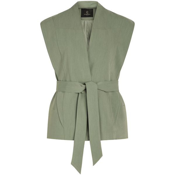 BRUUNS BAZAAR BRUUNS BAZAAR Prsluk 'Elestren Ariane'  pastelno zelena