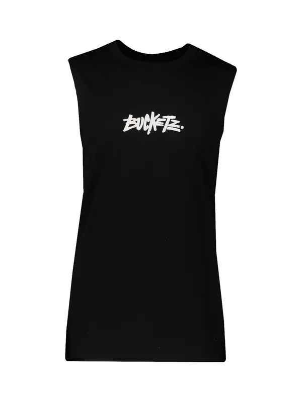 Bucketz Bucketz Majica  crna / bijela