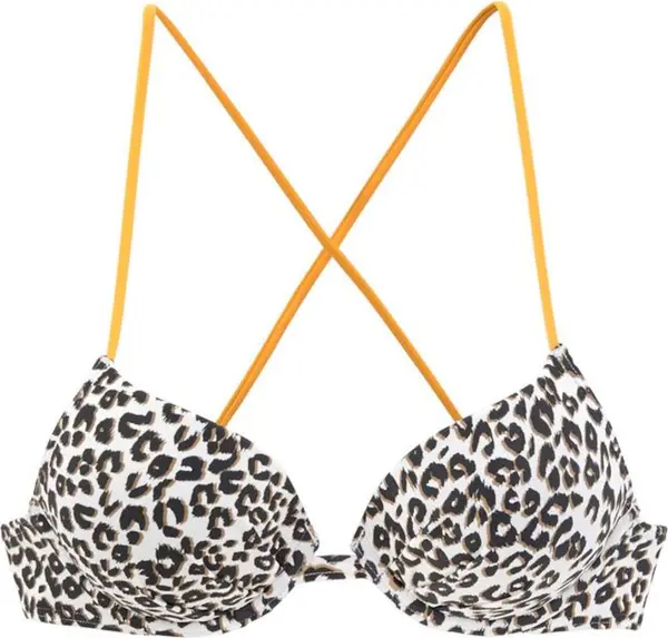 Buffalo BUFFALO Bikini gornji dio 'Kitty'  smeđa / žuta / bijela