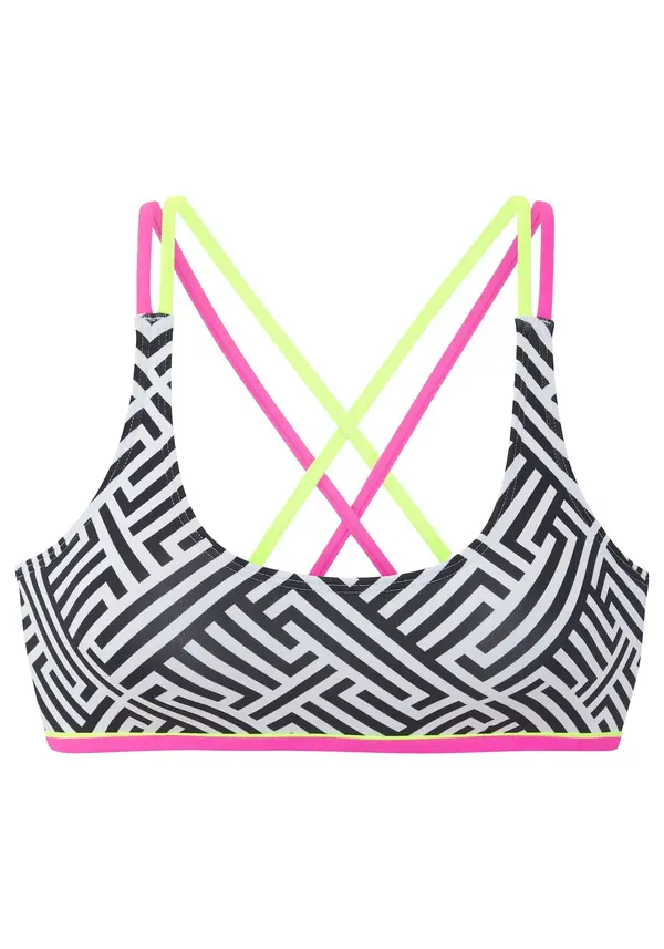 Buffalo BUFFALO Bikini gornji dio  limeta / roza / crna / prljavo bijela