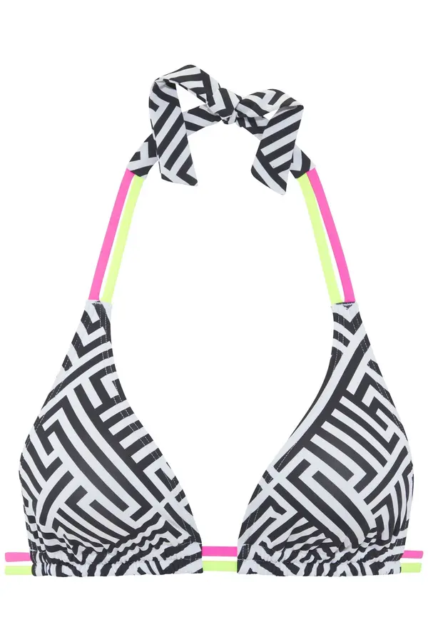 Buffalo BUFFALO Bikini gornji dio  neonsko zelena / roza / crna / bijela