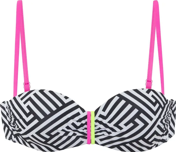 Buffalo BUFFALO Bikini gornji dio  neonsko žuta / roza / crna / bijela