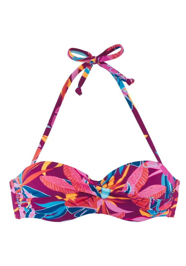 Buffalo BUFFALO Bikini gornji dio  plava / žuta / ljubičasto crvena / roza