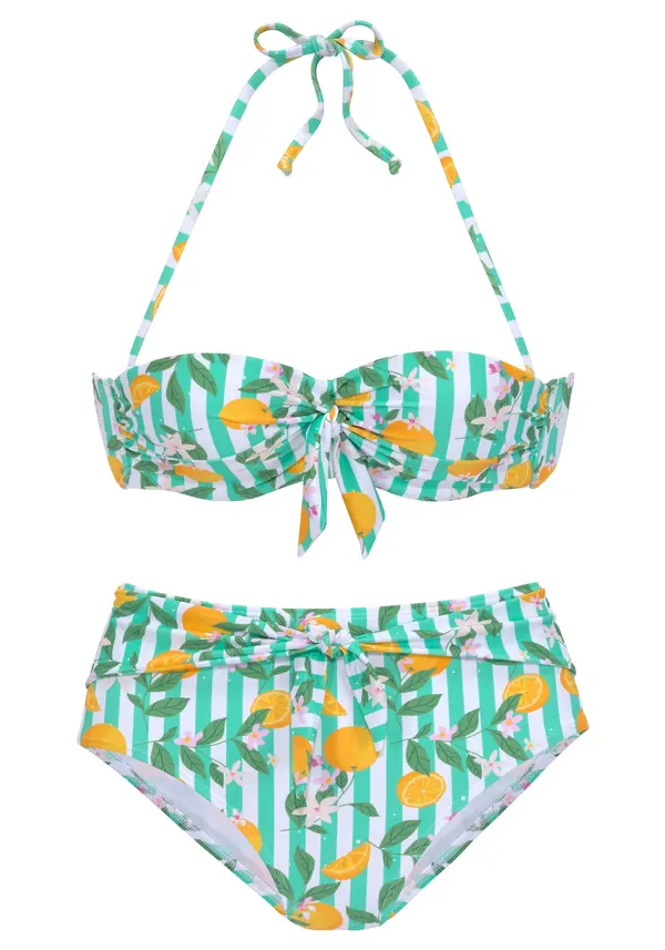 BUFFALO BUFFALO Bikini  menta / žad / svijetlonarančasta / prljavo bijela