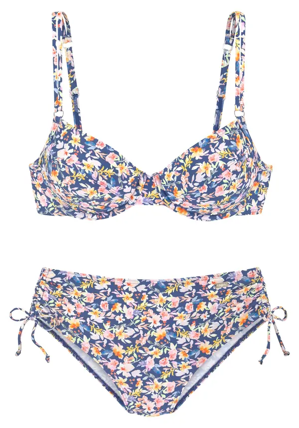 BUFFALO BUFFALO Bikini  mornarsko plava / žuta / roza