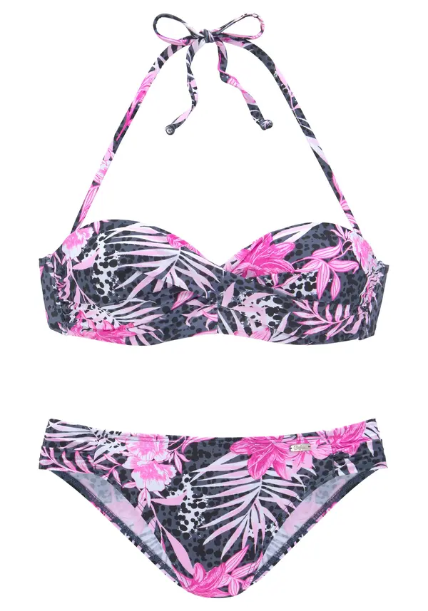 BUFFALO BUFFALO Bikini  siva / svijetloroza / crna / bijela