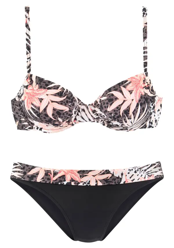 BUFFALO BUFFALO Bikini  smeđa / svijetloroza / crna / bijela