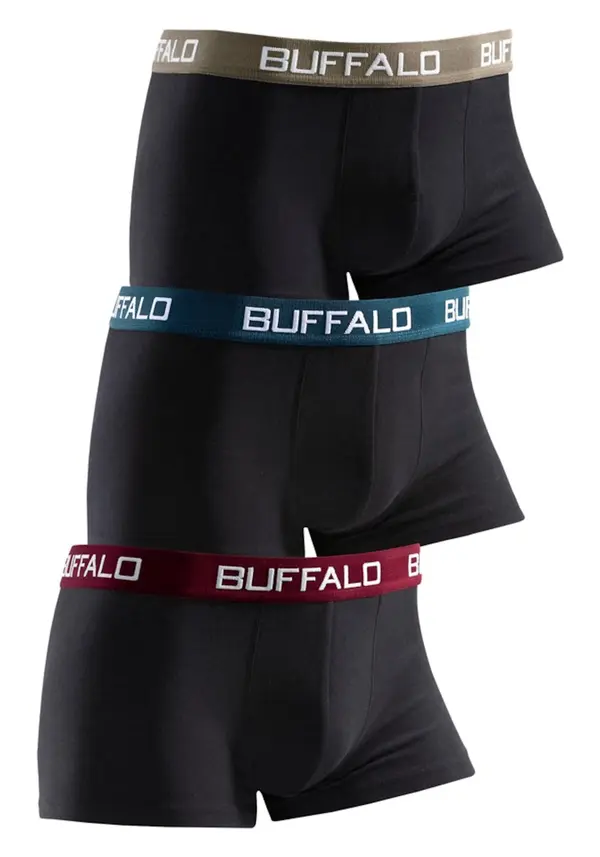 BUFFALO BUFFALO Gaće  tamno bež / petrol / tamno crvena / crna