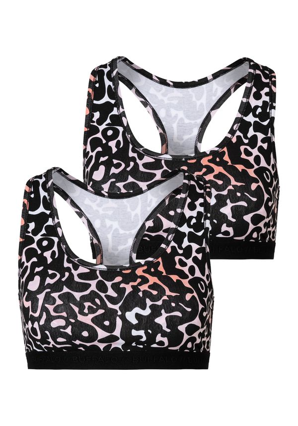 BUFFALO BUFFALO Grudnjak  pastelno narančasta / svijetloroza / crna / bijela