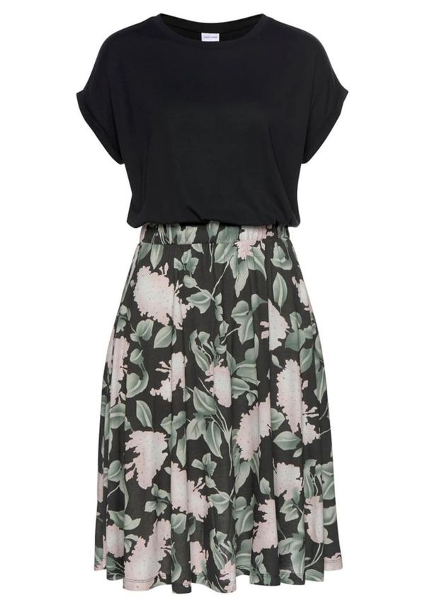 BUFFALO BUFFALO Haljina 'BF Kleid Cottage Paperba'  roza / crna