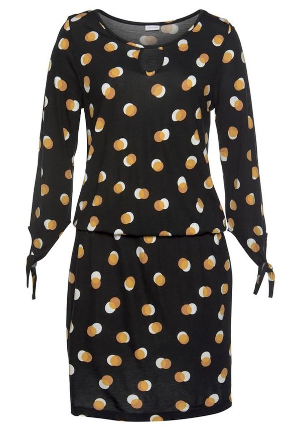 BUFFALO BUFFALO Haljina za plažu  žuta / crna / bijela