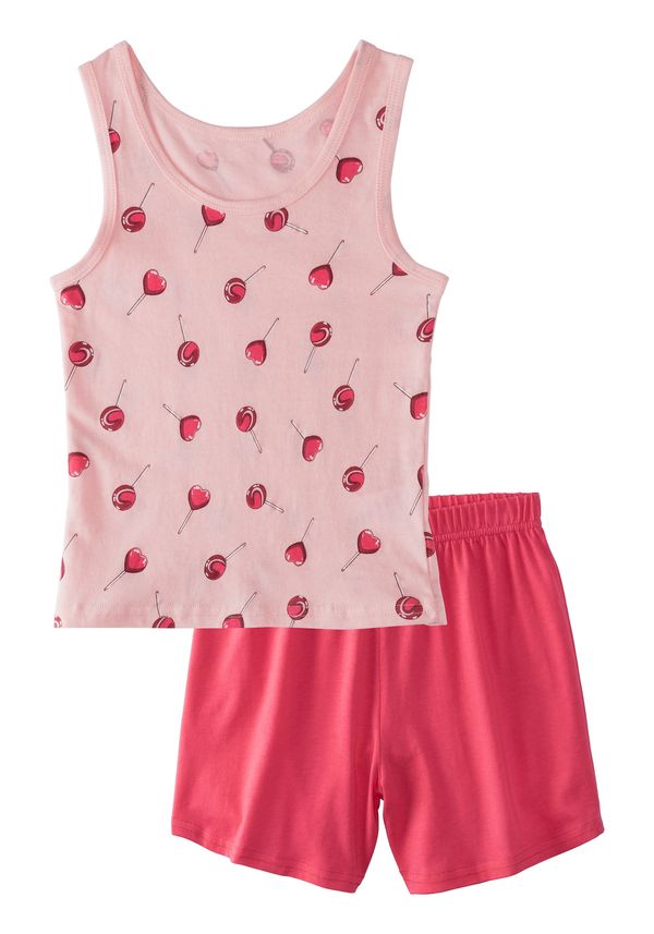 BUFFALO BUFFALO Pidžama set  roza / malina / bijela