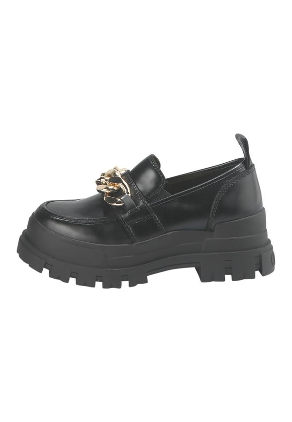 BUFFALO BUFFALO Slip On cipele 'ASPHA LOAFER CHAIN'  zlatna / crna