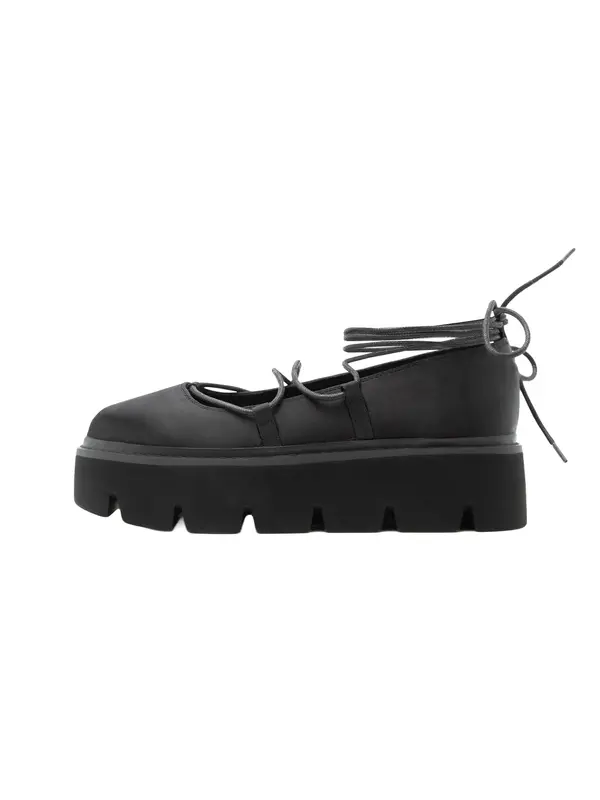 BUFFALO BUFFALO Slip On cipele 'DARYA GHILLIE'  crna