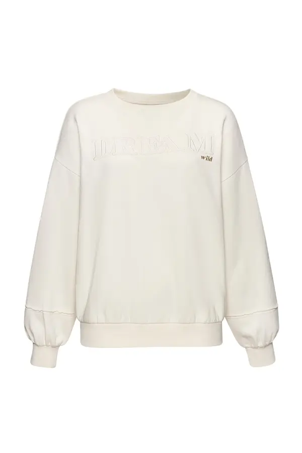 Buffalo BUFFALO Sweater majica  smeđa / bijela