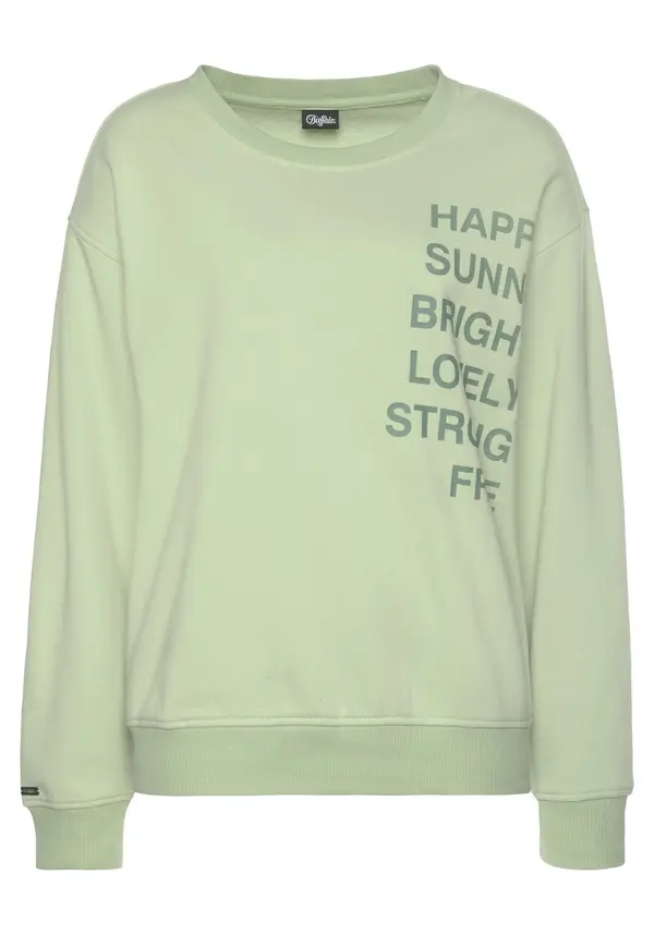 Buffalo BUFFALO Sweater majica  svijetlozelena / tamno zelena
