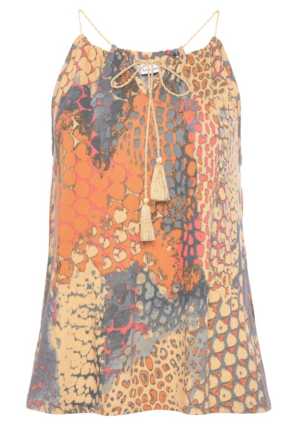 BUFFALO BUFFALO Top  pastelno žuta / siva / narančasta