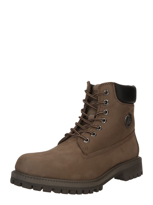 bugatti bugatti Čizme na vezanje 'Poleman'  taupe siva / crna