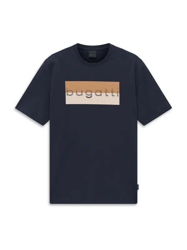 bugatti bugatti Majica  bež / boja devine dlake (camel) / morsko plava